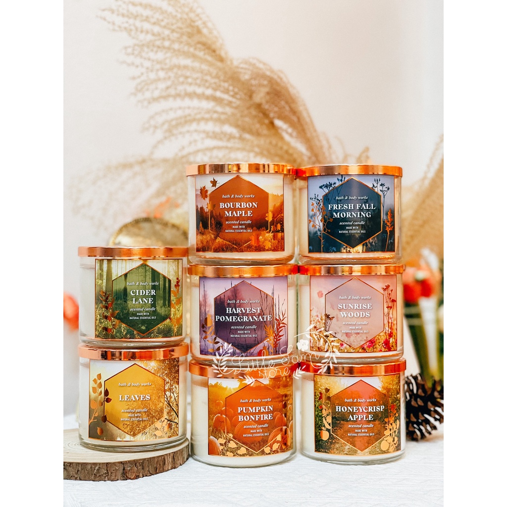 Nến thơm 3 bấc  Bath and Body works - hàng chính hãng