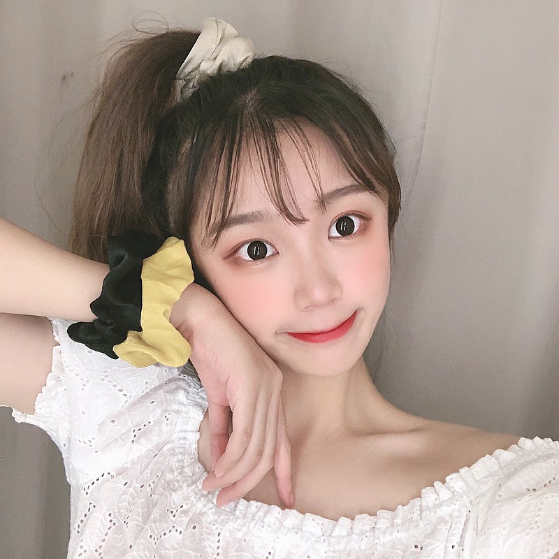 Dây Cột Tóc Bằng Lụa Satin Xinh Xắn Cho Nữ