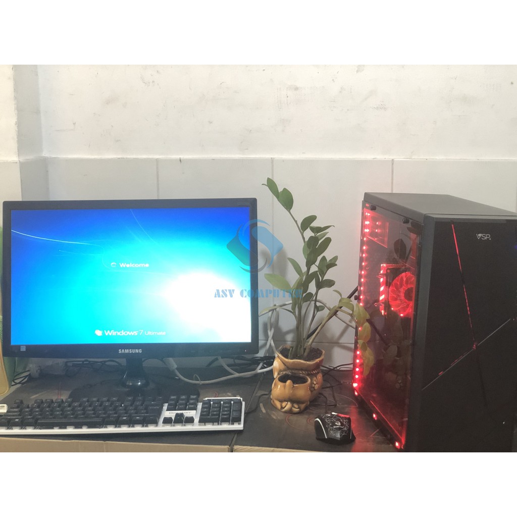 Nguyên bộ pc chơi game A8 7600k/ ram 8G/Vga 4G/ case nguồn màn hình LCD LED 22in full HD | BigBuy360 - bigbuy360.vn