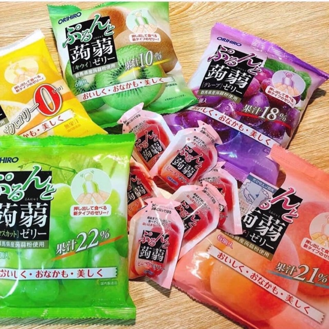 [DATE 2023] THẠCH RAU CÂU TRÁI CÂY ORIHIRO 120gr(6v) - 240G(12V)