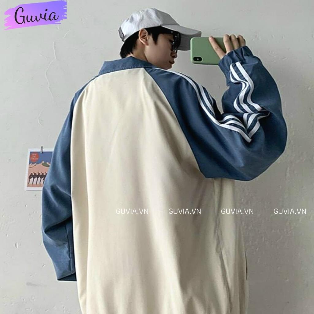 Áo Khoác Dù PENTA.Q 2 Lớp Form Rộng Nam Nữ Unisex, Áo Gió Bomber Bóng Chày Chống Nắng Ulzzang GUVIA