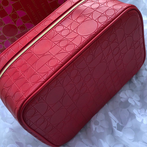 [100% AUTH, full bill] Elizabeth Arden Túi trang điểm đỏ khóa vàng | BigBuy360 - bigbuy360.vn