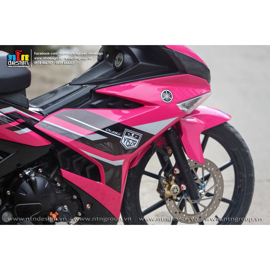 Tem rời Exciter 150 hồng đen mẫu mới 2022 , tem 3 lớp cao cấp