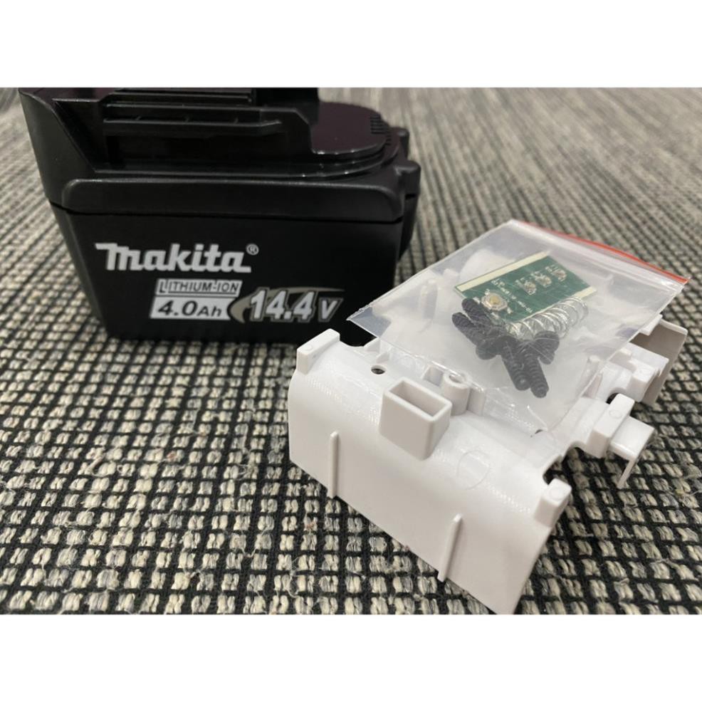 Vỏ mạch Makita 14.4V 4S-2P , có báo pin, mạch nhận sạc zin, có tem đáy.