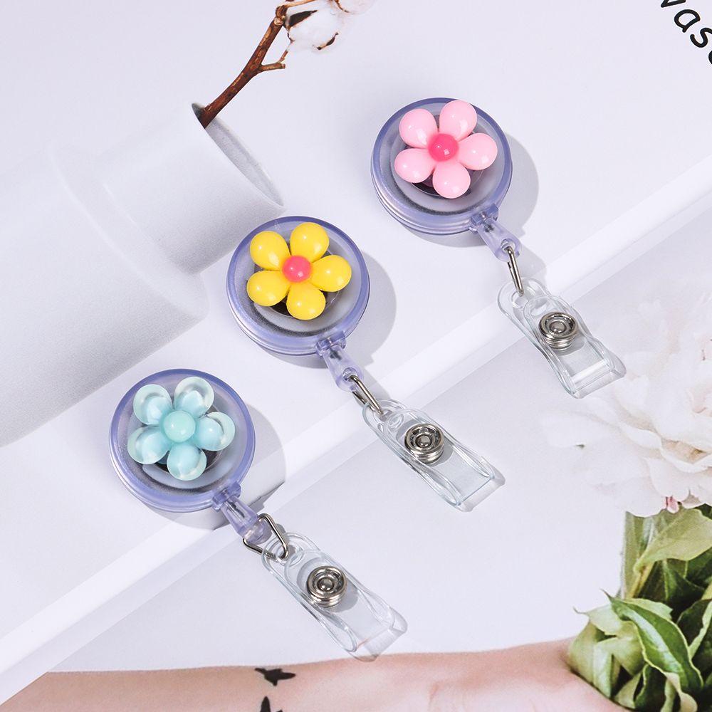 Kẹp Giữ Huy Hiệu Hình Hoa Năm Cánh Màu Cầu Vồng Kèm Giá Đỡ Cá Sấu Tiện Dụng Cho Y Tá