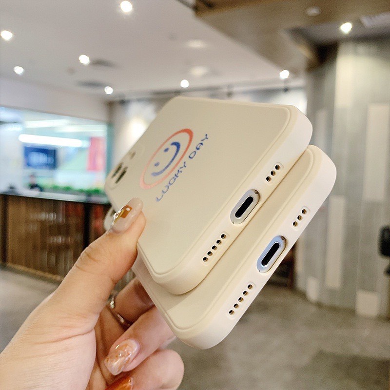 Ốp lưng BVC cạnh vuông giả 14 mặt cười 6 5s/6/6plus/6s/6splus/7/7plus/8/8plus/x/xr/xs/11/12/pro/promax/13/14Promax