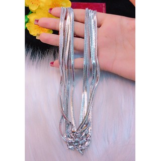 Dây chuyền bạc bản dẹp H13