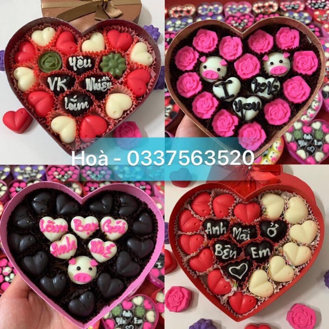 Socola valentine (hộp 18 viên)