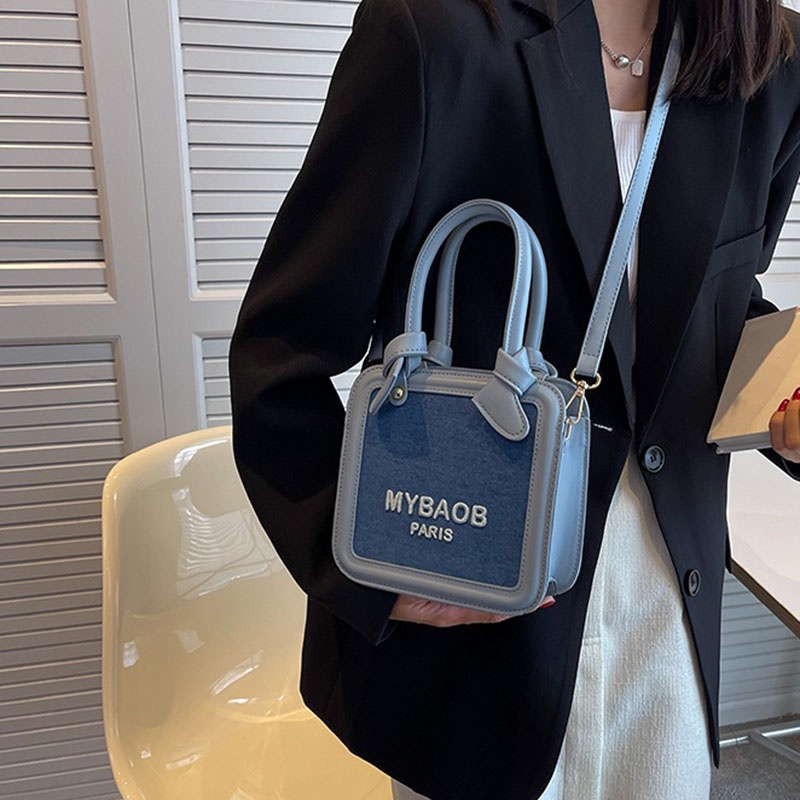 Túi Đeo Chéo Hình Vuông Nhỏ Cầm Tay Dễ Phối Đồ Thời Trang Cho Nữ