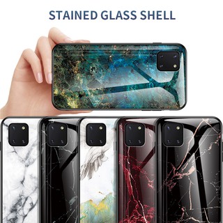 Ốp điện thoại kính cường lực chống sốc vân đá cẩm thạch cho Samsung Galaxy Note 10 Lite