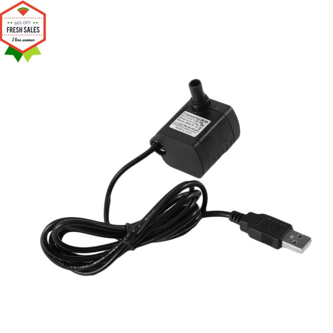 Máy Bơm Chìm 3w Usb-1020 Dc3.5v-9v Cho Bể Cá