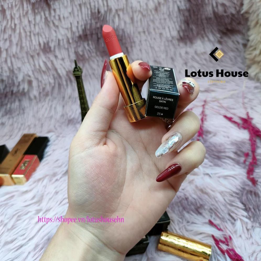 Son Gucci Rouge À Lèvres Satin Lipstick minisize 1.3g son lì pha dưỡng siêu mịn mượt | BigBuy360 - bigbuy360.vn