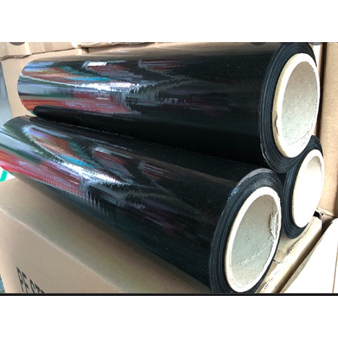 MÀNG CO PE MÀU ĐEN , MÀNG QUẤN SIÊU ĐEN 50CM cuộn to 2kg GIÁ RẺ