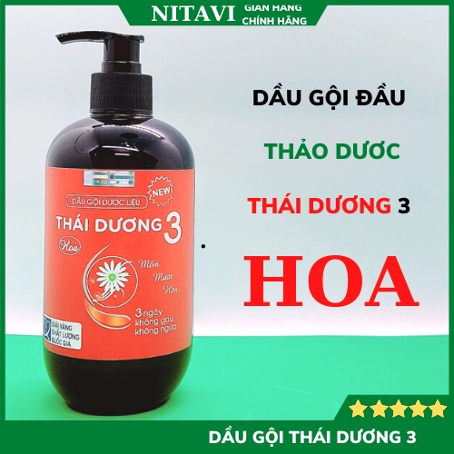 Dầu gội THÁI DƯƠNG 3 thảo dược dược liệu thiên nhiên ngăn dụng tóc bạc tóc gàu và ngứa