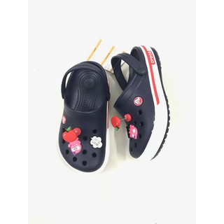 Sục nhựa Croc.s band cho bé màu Navy- TẶNG 2 STICKER