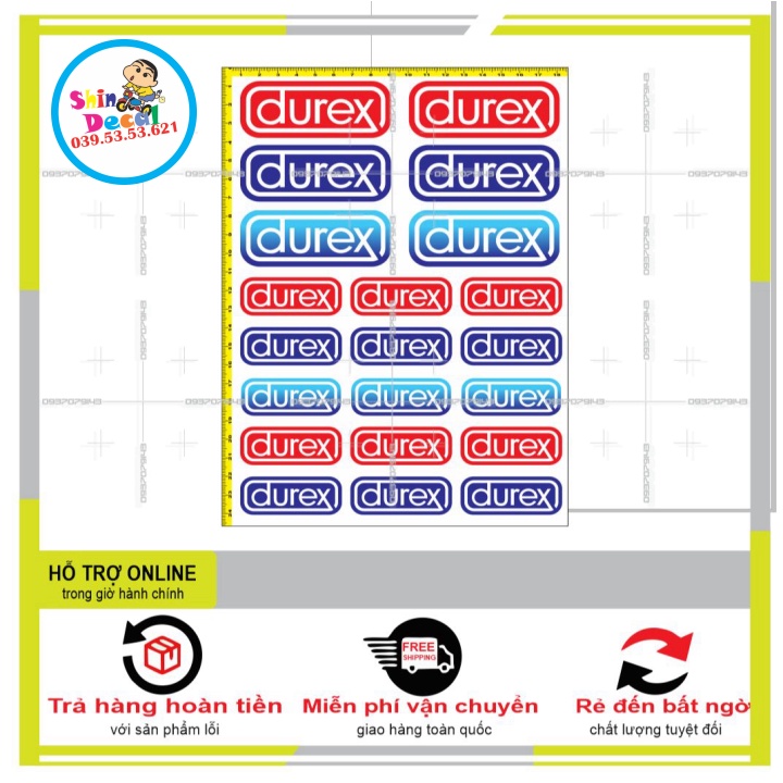 LOGO STICKER DÁN XE MÁY DUREXX M15 - SHINDECAL2