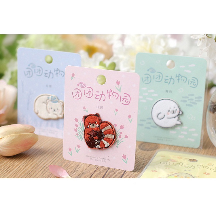 Sticker Dán ủi Con Vật Siêu Kute Dễ Thương M2