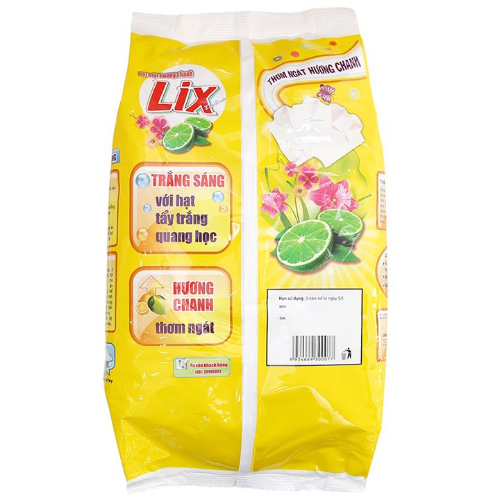 Bột giặt Lix Extra hương chanh 250g