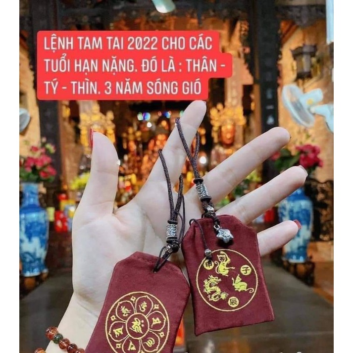 Túi giải hạn tam tai 12 con giáp may mắn bình an