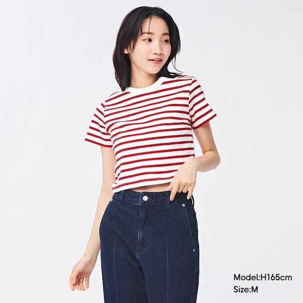 Áo thun sọc ngang GU Nhật - Mã 341705