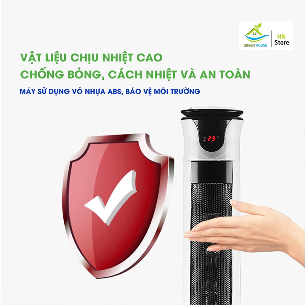 Máy Quạt Sưởi Gốm Cao Cấp Công Nghệ PTC Ceramic An Toàn, công suất 2000W