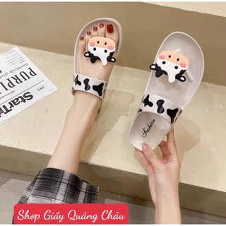 dép tông bò sữa( hàng có sẵn, kèm ảnh thật )