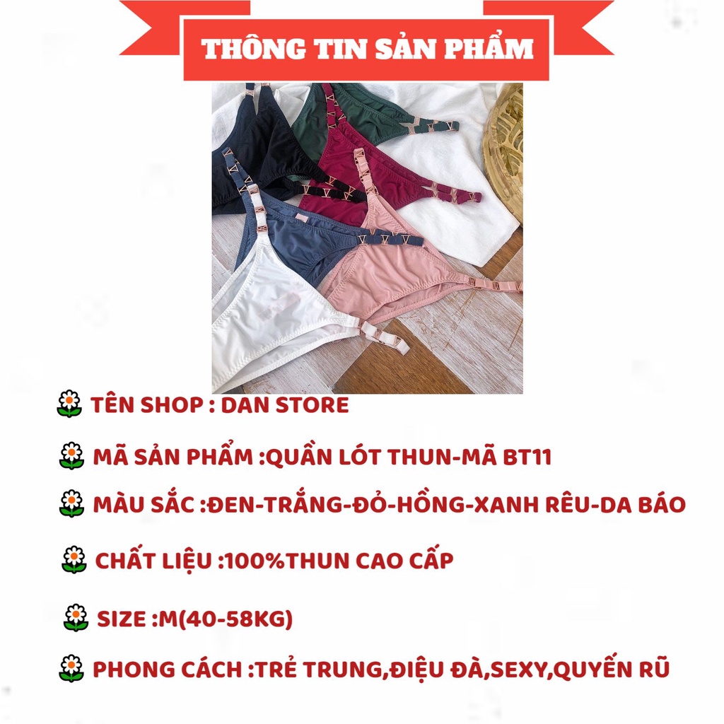 Quần Lọt Khe Nữ - Quần Lót Lọt Khe thiết kế Cạp phối chữ V cá tính gợi cảm DAN STORE MÃ BT11