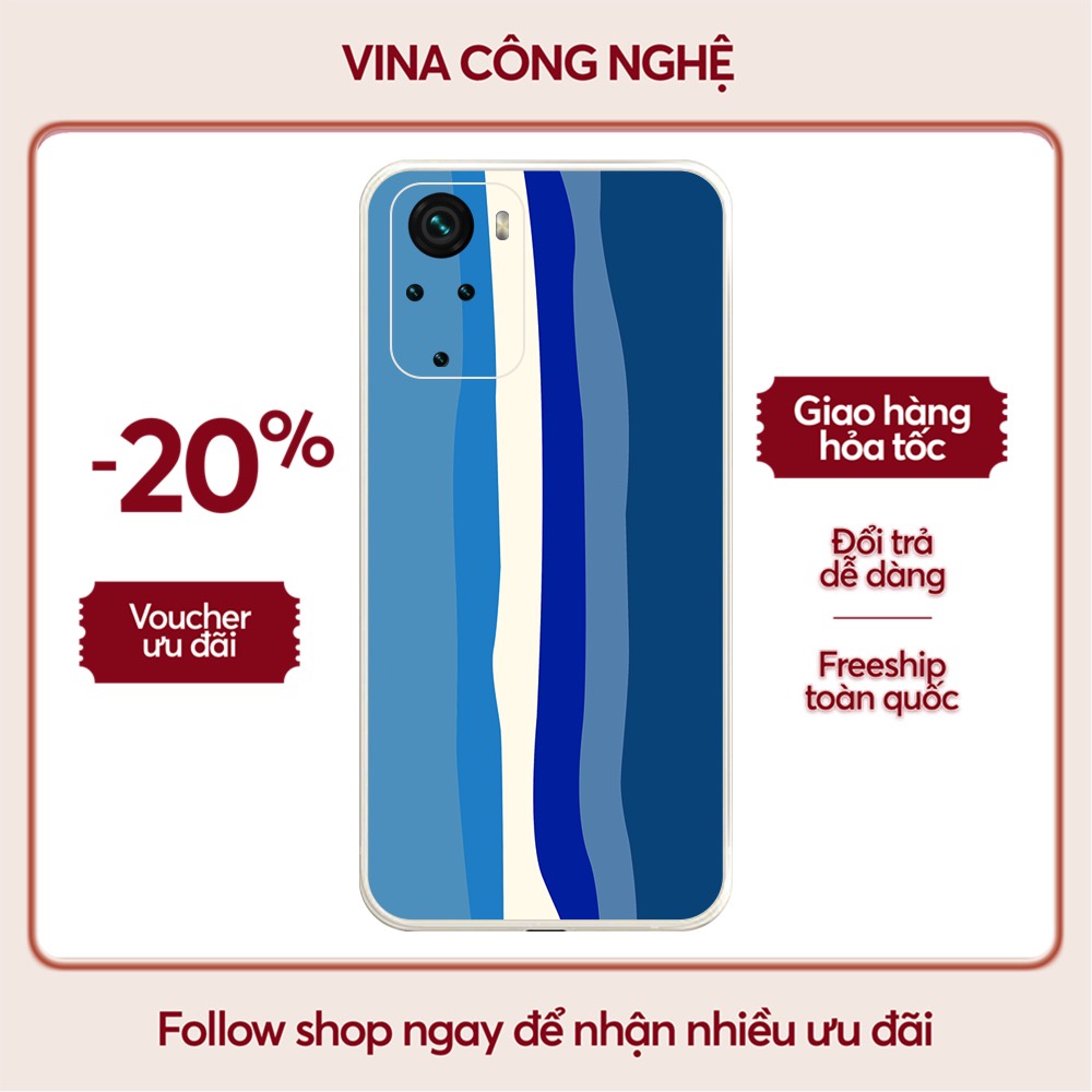 Ốp lưng Xiaomi Redmi 10/Redmi 9T/Poco X3/....dẻo cạnh vuông bảo vệ camera hình Cầu vồng