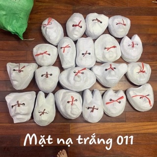 Mặt nạ giấy bồi trắng cho các bé tự vẽ-mặt nạ dân gian Trung thu