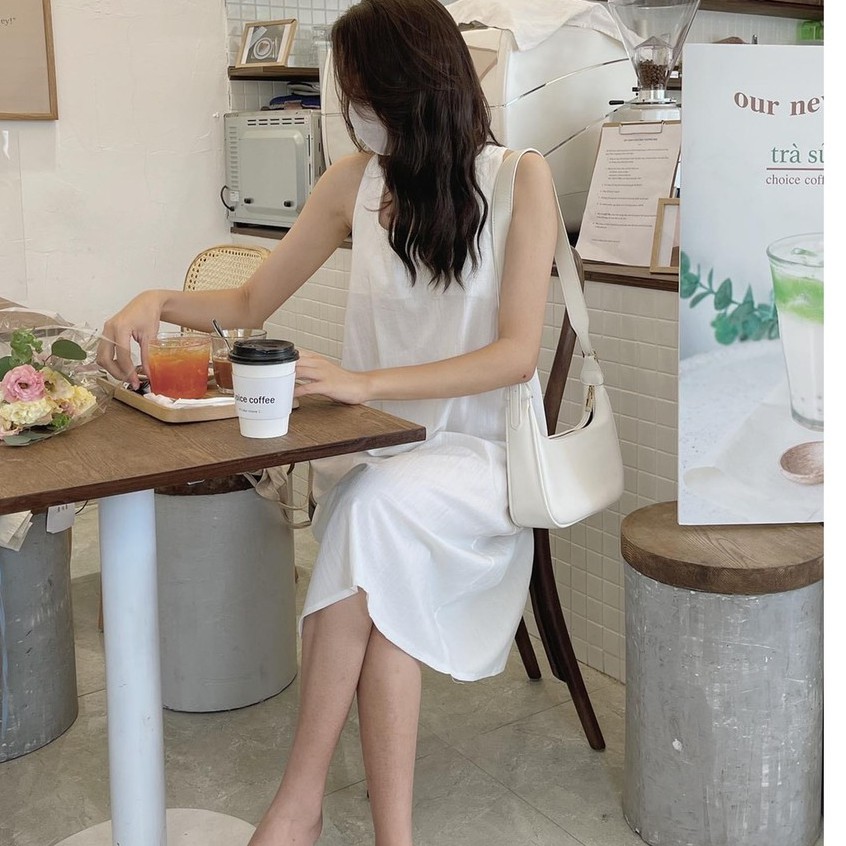 Váy chất Đũi  dáng suông dài mới về nha các nàng Shop - Qynhkool.vn