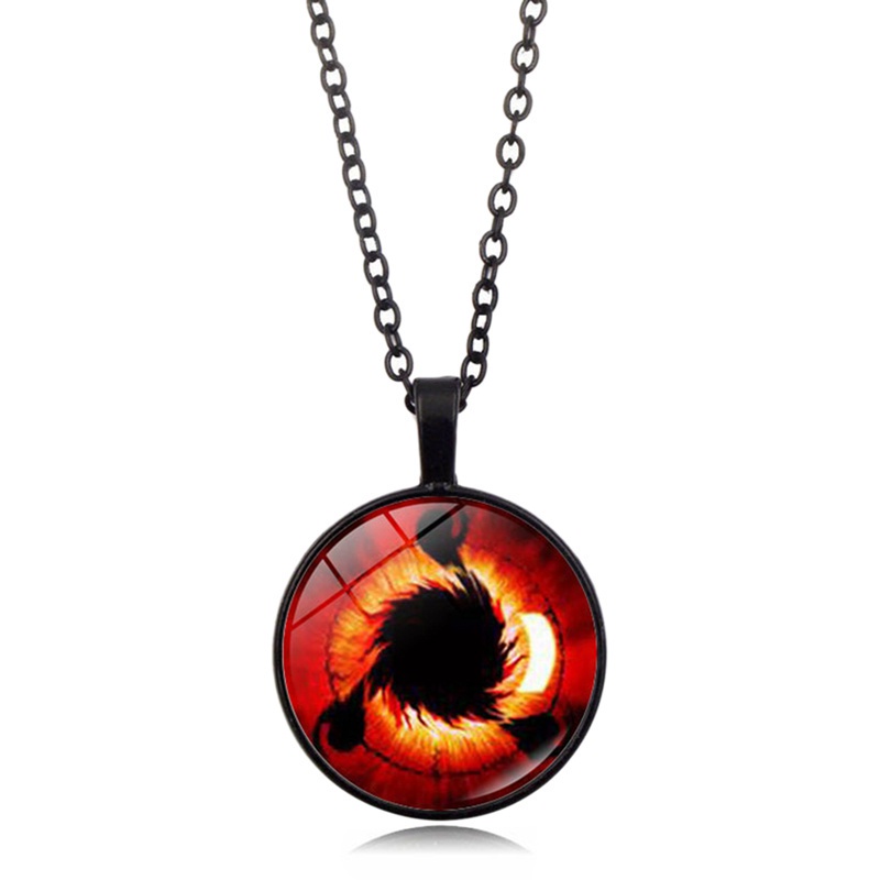 Cyd Vòng cổ Màu Đen Mặt Tròn Hình Mắt Kính Hóa Trang Nhân Vật uchiha Trong naruto sharingan shippuden Cho Nam Và Nữ