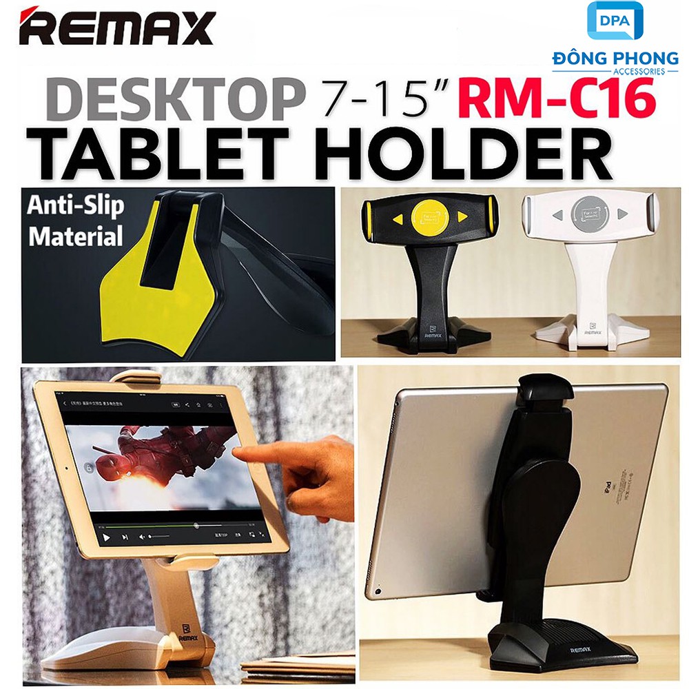 Giá Đỡ iPad / Máy Tính Bảng Remax RM-C16 Xoay 360 Độ | BigBuy360 - bigbuy360.vn