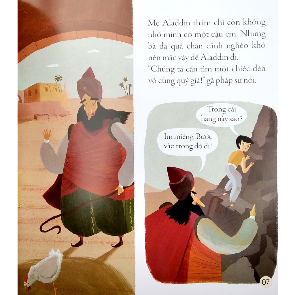 Sách Truyện Cổ Tích Kinh Điển - Aladdin Và Cây Đèn Thần