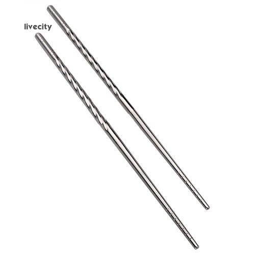 1 Đôi Đũa Inox Chống Trượt Phong Cách Trung Hoa