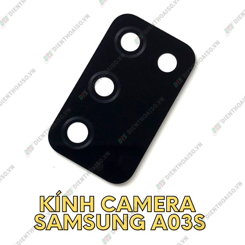 Kính camera samsung a03s kèm keo dán