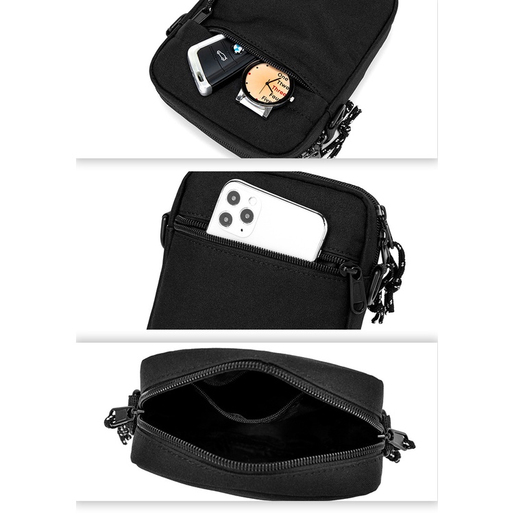 Túi Nam Đeo Chéo Mini LEO Vải Oxford Cao Cấp Chống Nước Nhiều Ngăn Đa Năng T34 | BigBuy360 - bigbuy360.vn
