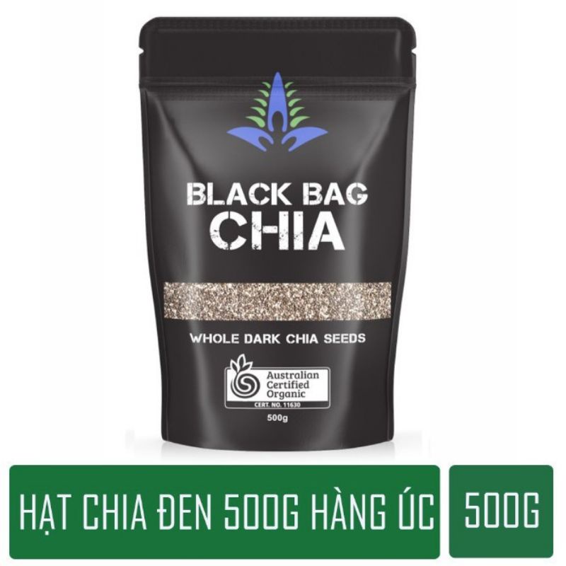 Hạt Chia Úc 500gr Black Bag Chia/Hạt Chia Úc 1KG Absolute Organic Hữu Cơ