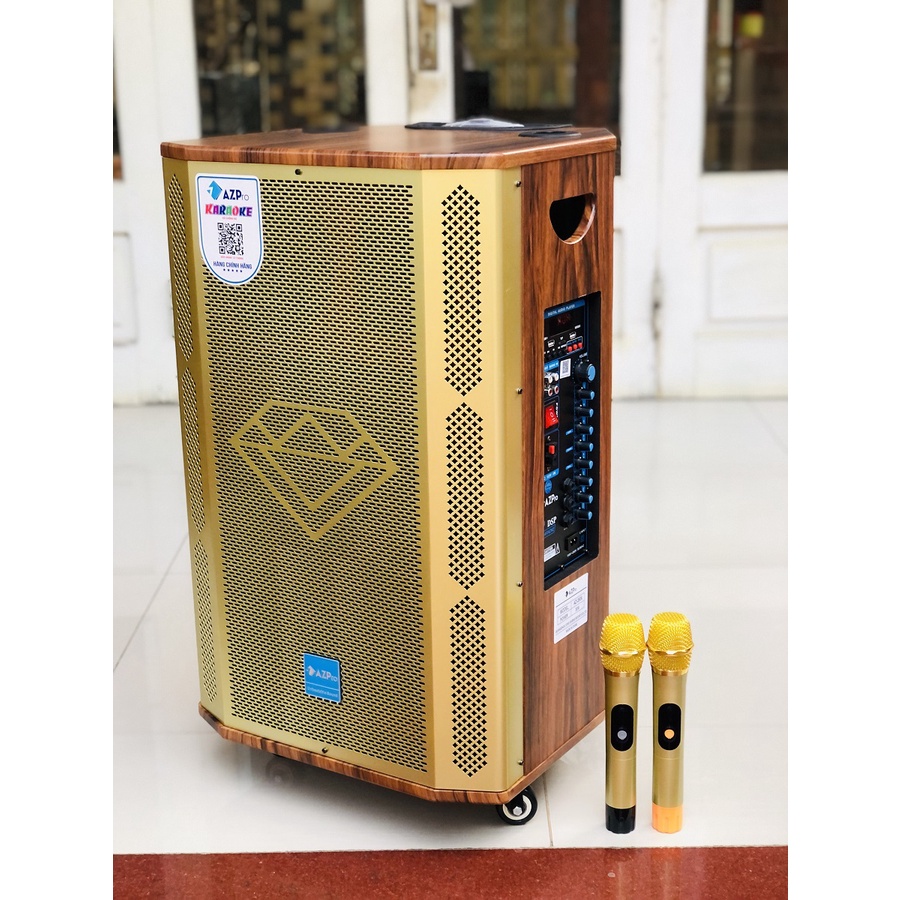 Loa Kéo AZPRO 2506A Cao Cấp Bass 50 3 Đường Tiếng Tặng 2 Micro Không Dây Siêu Hút Âm