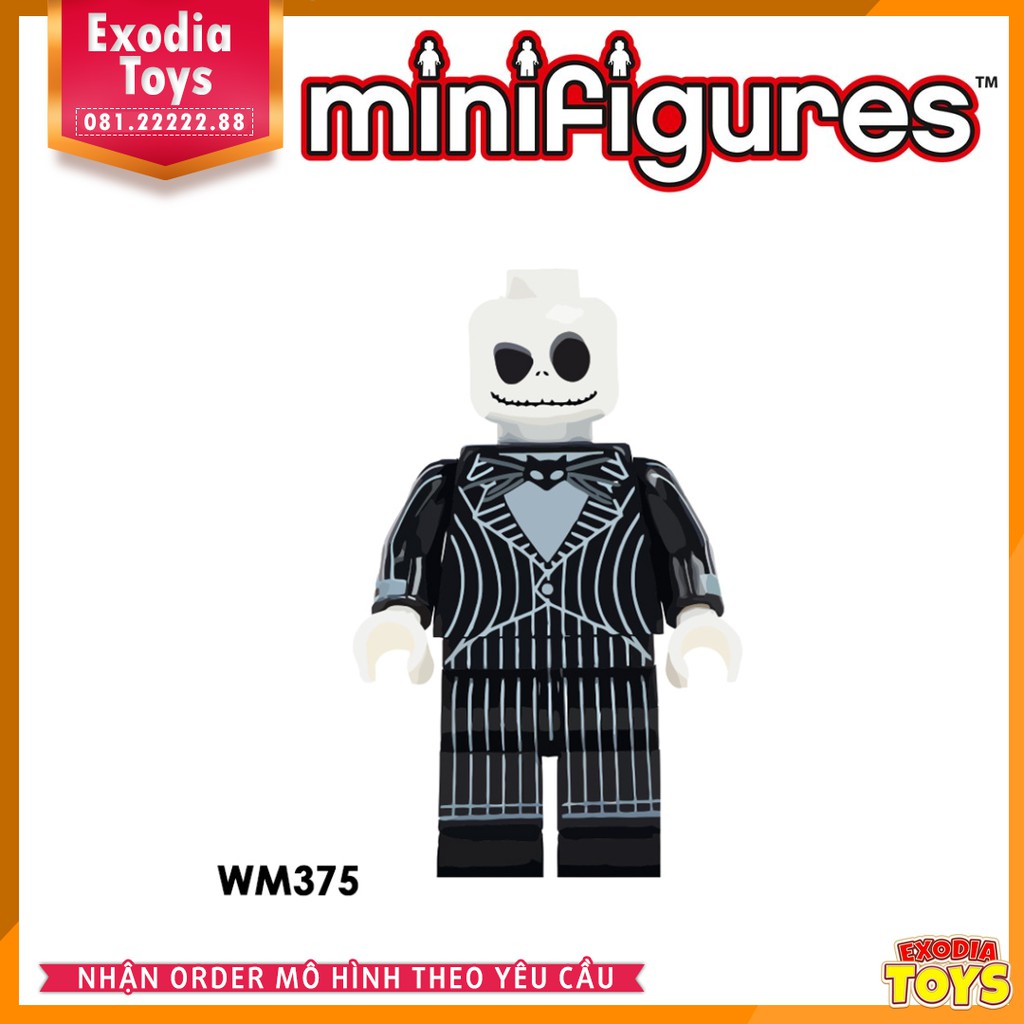 Xếp hình Minifigure các nhân vật trong phim kinh dị : Horror Series Minifigs - Đồ Chơi Lắp Ghép Sáng Tạo - WM6012