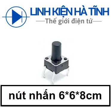 [combo 20] Nút nhấn 6X6X8MM chân đồng