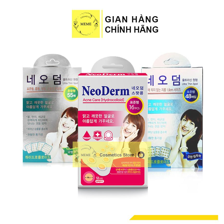 NEODERM MIẾNG DÁN LỘT MỤ.N NEODERM THIN ULTRA – NEODERM  - HÀN QUỐC Hộp 16/48/55 Miếng