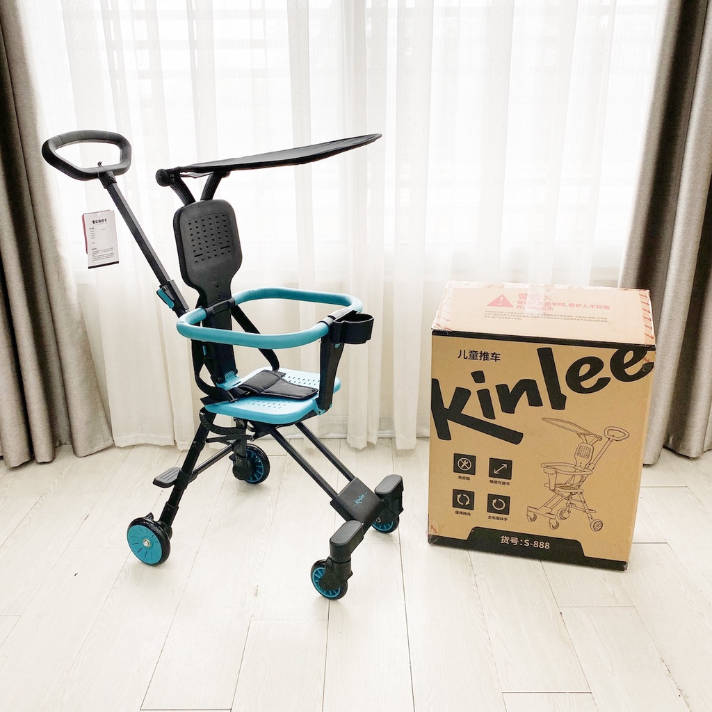 Xe đẩy gấp gọn VOVO PLAYKIDS cho bé, không mái/ Xe đẩy du lịch KINLEE /UM 02134 tiện lợi cho trẻ em