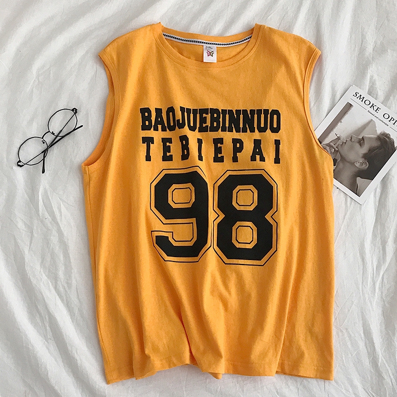 Summer ice silk sleeveless t-shirt boys vest | BigBuy360 - bigbuy360.vn