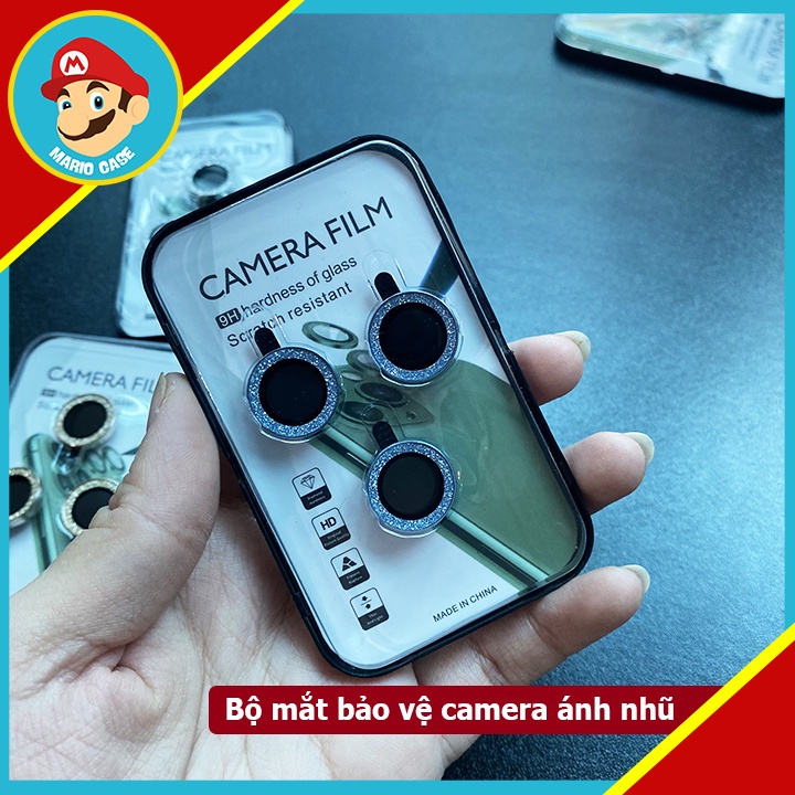 Bộ dán bảo vệ từng mắt camera IP nhũ kim tuyến lung linh cho 11/11Pro/11Promax/12/12pro/12promax/13/13pro/13promax