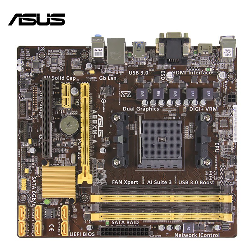 ASUS AMD a88 A88XM-A / A88XM-E / A88XM-plus Ổ cắm FM2 / FM2 + bo mạch chủ tất cả các trạng thái rắn 