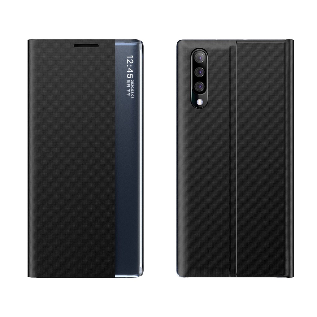 Bao da điện thoại nắp lật PU từ tính có cửa sổ thông minh cho Samsung Galaxy A20 A30 A50 A10 A40 A70 M10