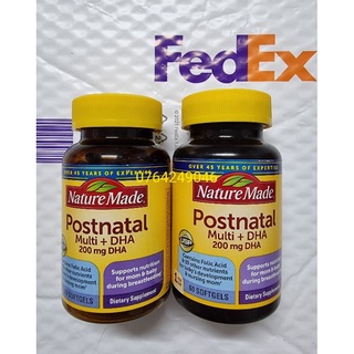 [Sale rẻ vô địch] 60 viên date 2024 Vitamin cho con bú Nature Made Postnatal Multi DHA