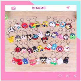 Móc Khoá Hoạt Hình Cute Dễ Thương Mini Một Mặt Silicon Siêu Bền