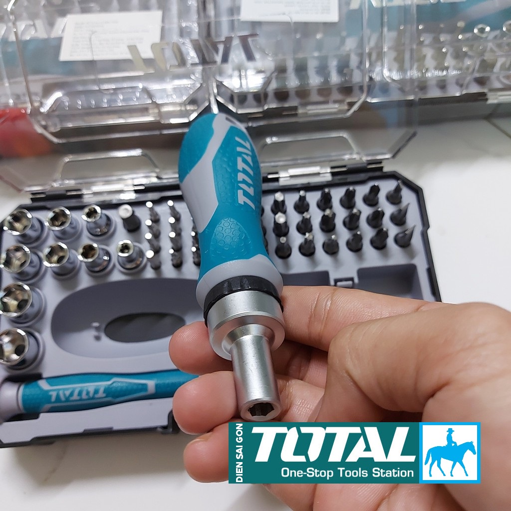 Bộ 55 đầu tuốc nơ vít đa năng Total TACSD30556
