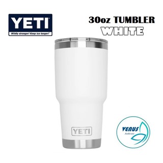 Ly giữ nhiệt YETI 30oz White+ Nắp Magslider (900ml) - Stainless Steel/ Thép không gỉ cao cấp - Bill Mĩ
